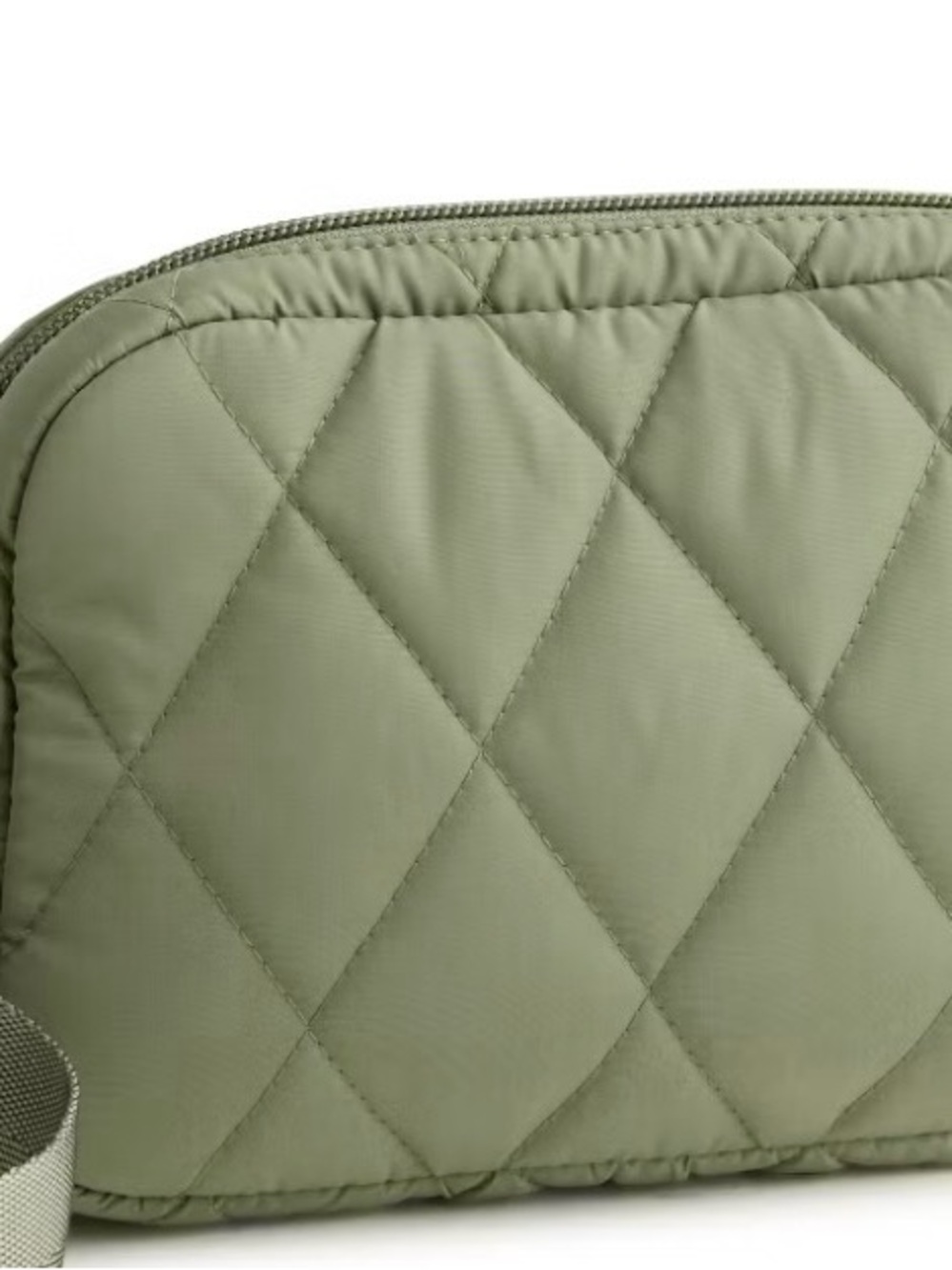 Vera Bradley Essential Mini Belt Bag Sage Green Quilted Ultralight
